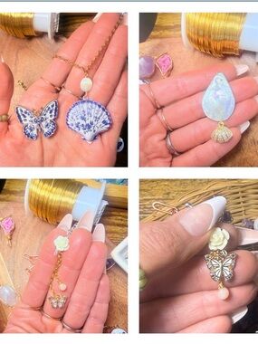 Crystal and pearl bundle